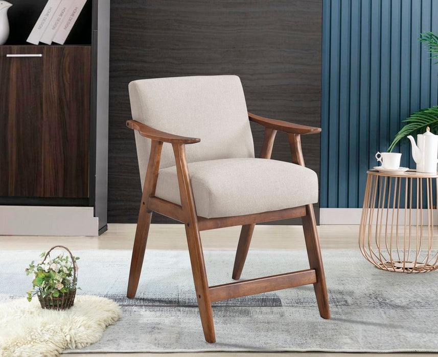 Contemporary Design 1 Piece Counter Height Chair Stylish Durable Wooden Brown Fabric Upholstery Cushioned Seat Backrest Home Furniture