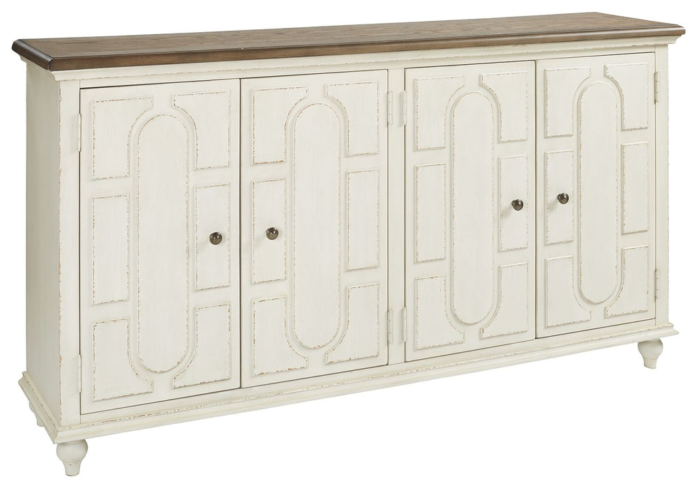 Roranville - Antique White - Accent Cabinet Unique Piece Furniture