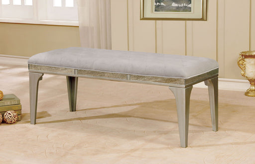 Diocles - Bench - Silver / Gray Unique Piece Furniture