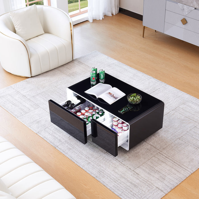 Smart Table Fridge, Multifunctional Coffee Table With Cooler And Frozen
