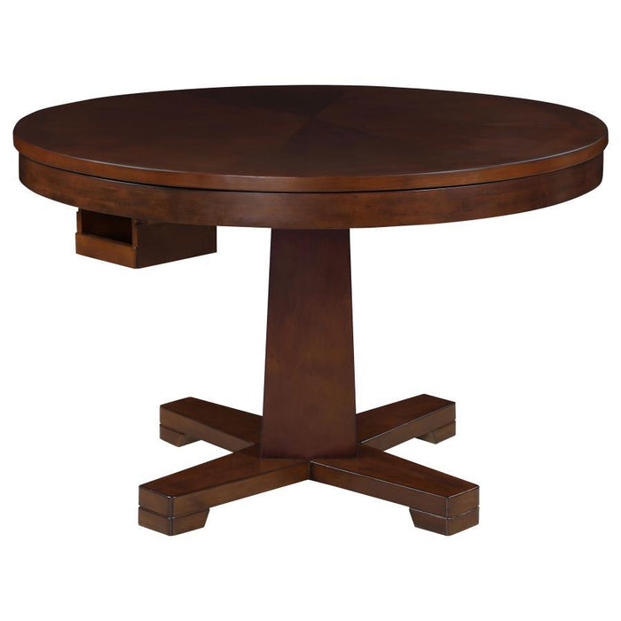 Marietta - Round Wooden Game Table - Tobacco Unique Piece Furniture