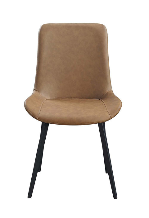 Abiram - Side Chair (Set of 2) - Brown PU Unique Piece Furniture