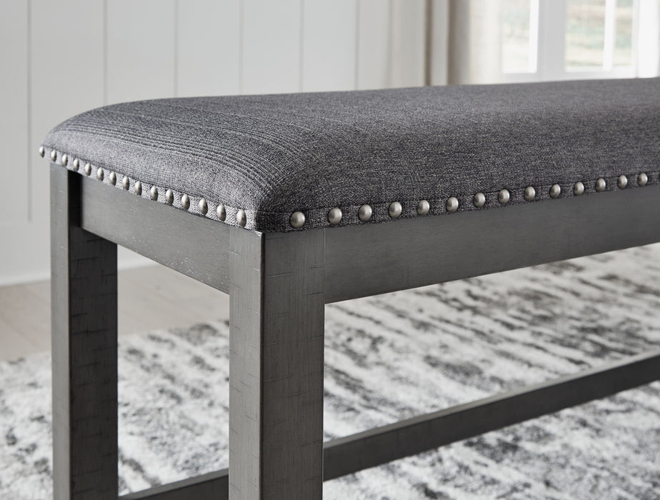 Myshanna - Gray - Double Uph Bench Unique Piece Furniture