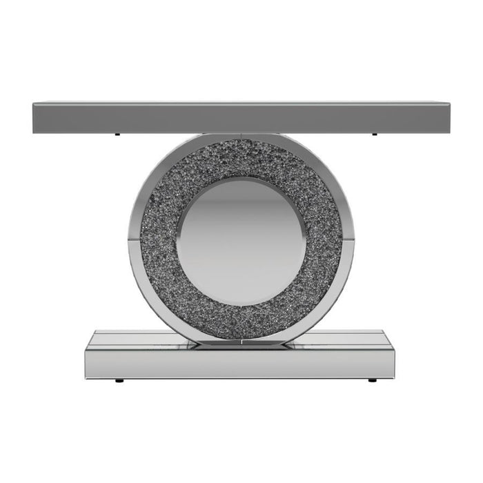 Bergenia - Rectangular Console Table - Silver Unique Piece Furniture