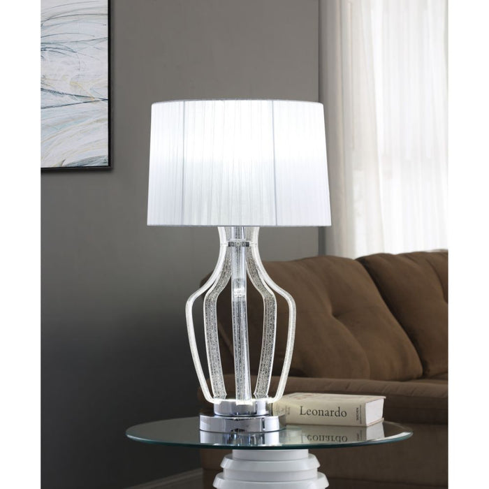 Mathilda - Table Lamp - Clear Acrylic & Chrome Unique Piece Furniture