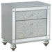 Gunnison - 2-Drawer Nightstand - Silver Metallic Unique Piece Furniture