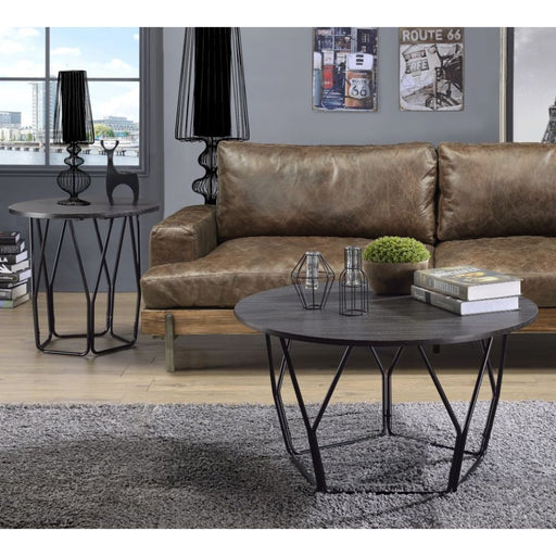 Sytira - Coffee Table - Espresso & Black Unique Piece Furniture