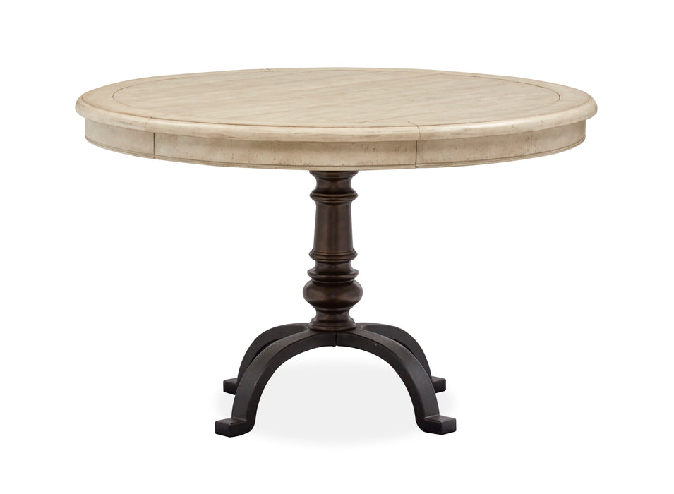 Harlow - Round Dining Table - Weathered Bisque