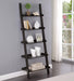 Colella - 5-Shelf Ladder Bookcase - Cappuccino Unique Piece Furniture