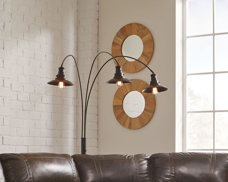 Sheriel - Black - Metal Arc Lamp Unique Piece Furniture
