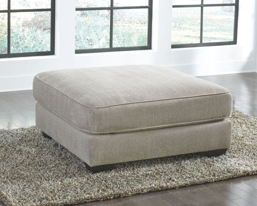 Ardsley - Pewter - Oversized Accent Ottoman Unique Piece Furniture