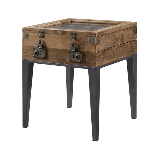 Kolin - Accent Table - Rustic Oak & Matte Gray Unique Piece Furniture