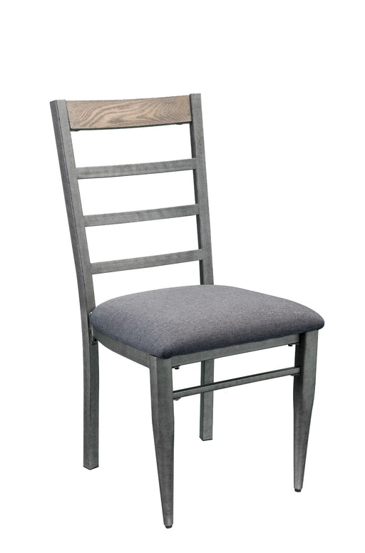 Ornat - Side Chair (Set of 2) - Gray Fabric & Antique Gray Unique Piece Furniture