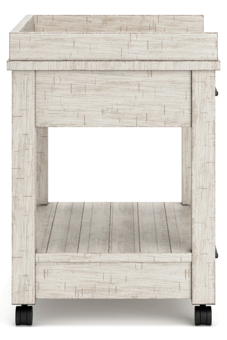 Carynhurst - Whitewash - Printer Stand Unique Piece Furniture