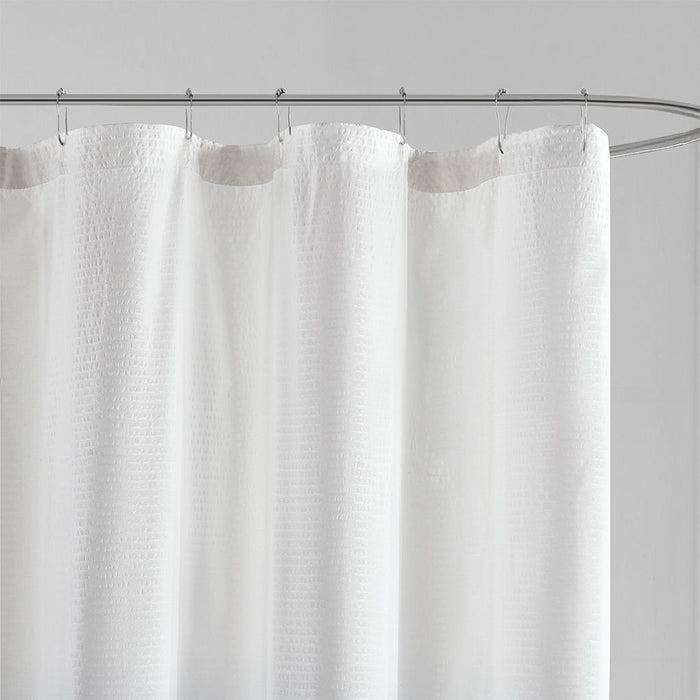 Ombre Printed Seersucker Shower Curtain - Blue