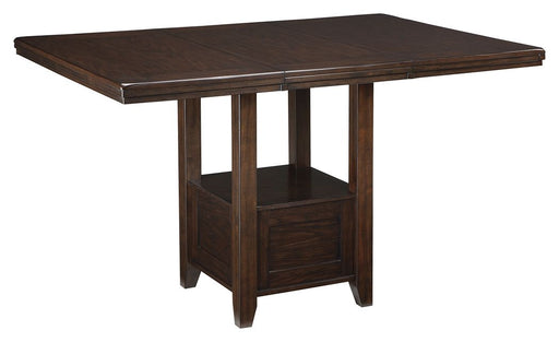 Haddigan - Dark Brown - Rectangular Dining Room Counter Extension Table Unique Piece Furniture