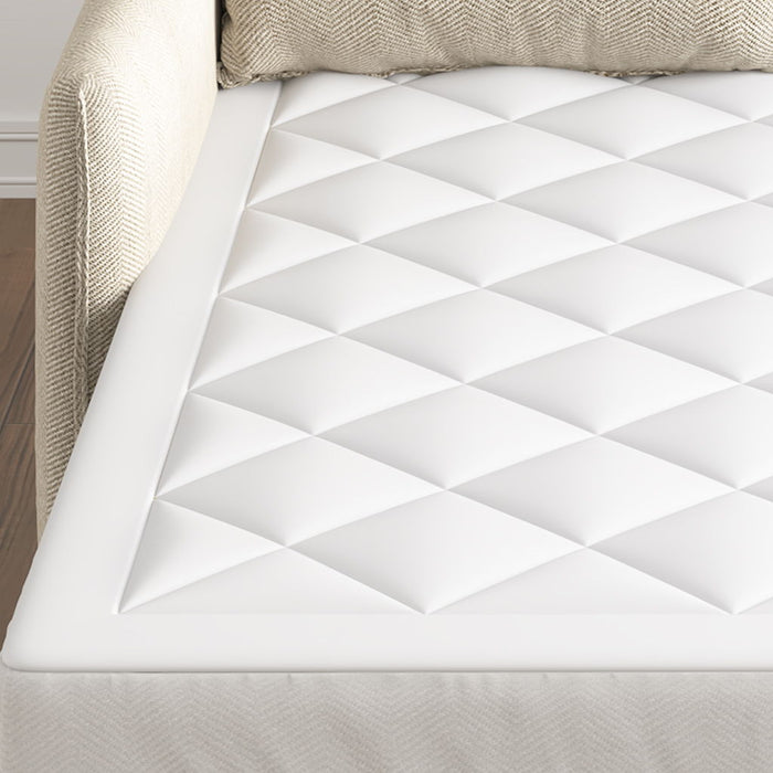 Waterproof Sofa Bed Mattress Pad - White