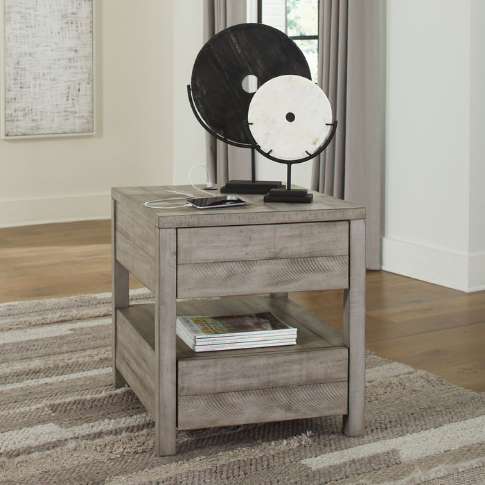 Naydell - Gray - Rectangular End Table Unique Piece Furniture