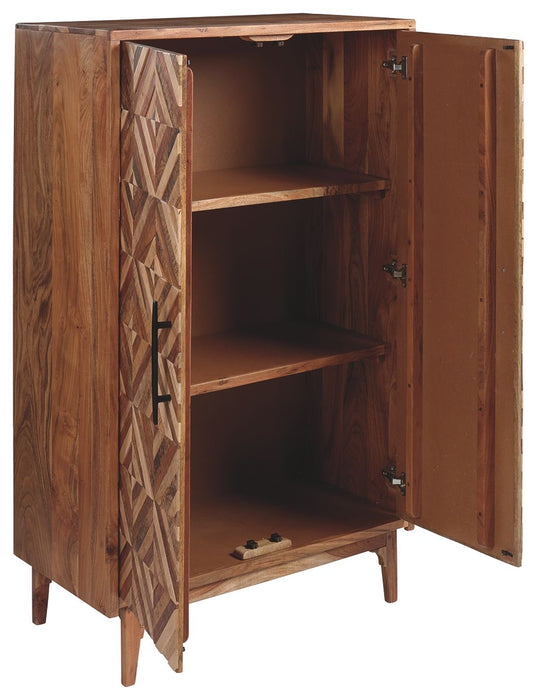Gabinwell - Brown / Beige - Accent Cabinet Unique Piece Furniture