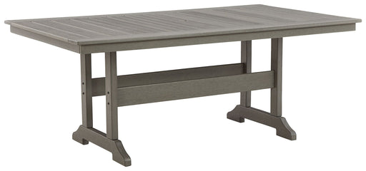 Visola - Gray - Rect Dining Table W/Umb Opt Unique Piece Furniture