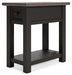 Tyler - Black / Gray - Chair Side End Table Unique Piece Furniture