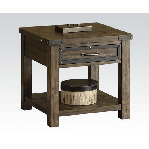 Kailas - End Table - Weathered Dark Oak Unique Piece Furniture