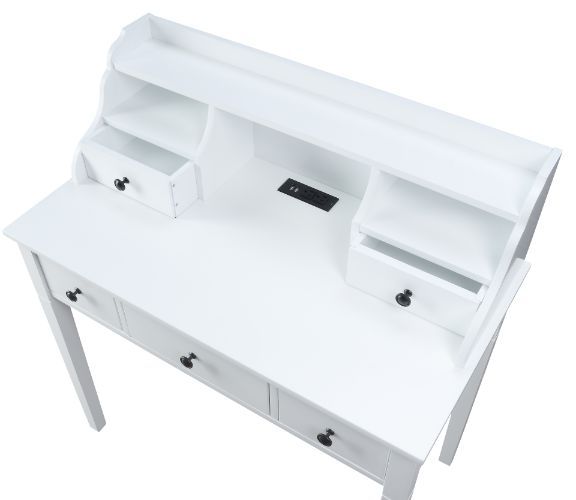 Agia - Desk - White Finish Unique Piece Furniture