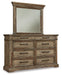 Markenburg - Brown - Dresser, Mirror Unique Piece Furniture