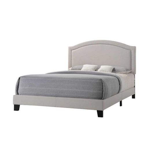 Garresso - Queen Bed - Fog Fabric Unique Piece Furniture