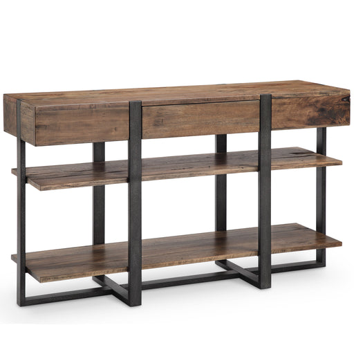 Prescott - Modern Reclaimed Wood Rectangular Sofa Table - Rustic Honey Unique Piece Furniture