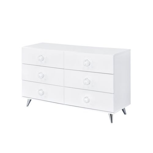 Perse - Dresser - White Finish Unique Piece Furniture