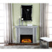 Nowles - Fireplace - Mirrored & Faux Stones Unique Piece Furniture