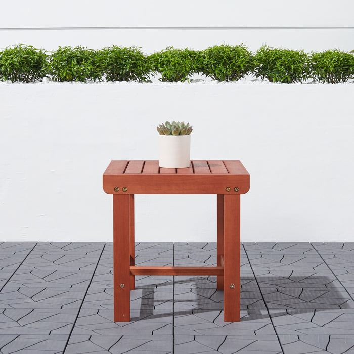 Malibu Outdoor Patio Wood Side Table