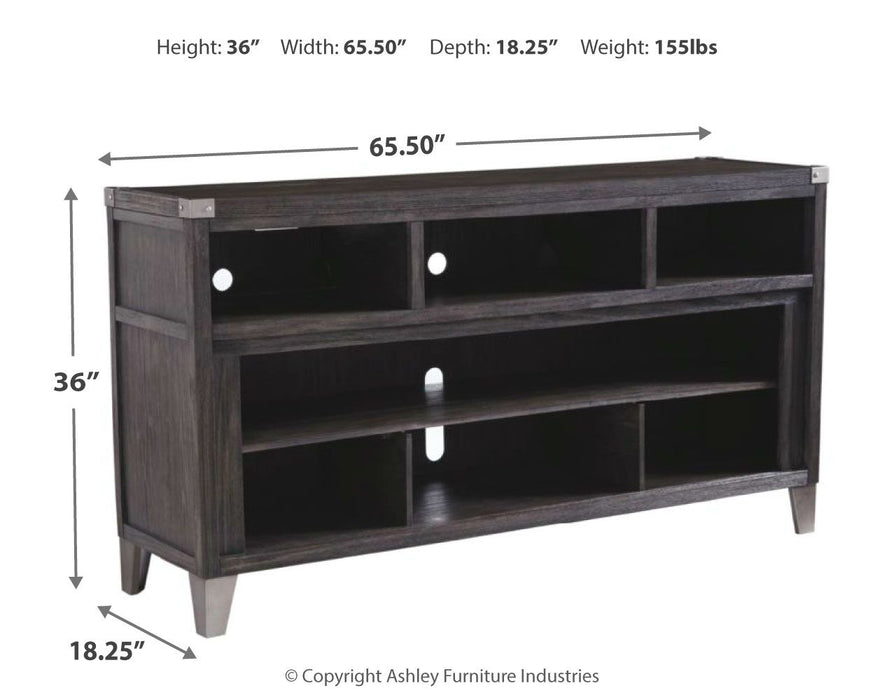 Todoe - Gray - LG TV Stand W/Fireplace Option Unique Piece Furniture
