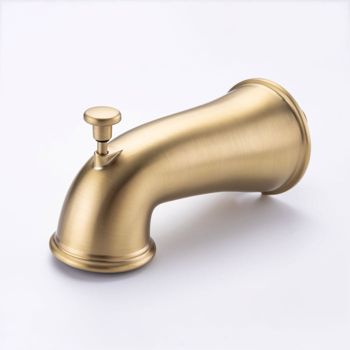 6" Detachable Handheld Shower Head Shower Faucet Shower System - Brushed Gold