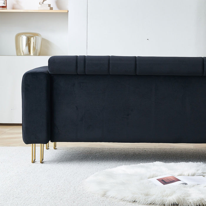 Modern Sofa For Living Room Black Color