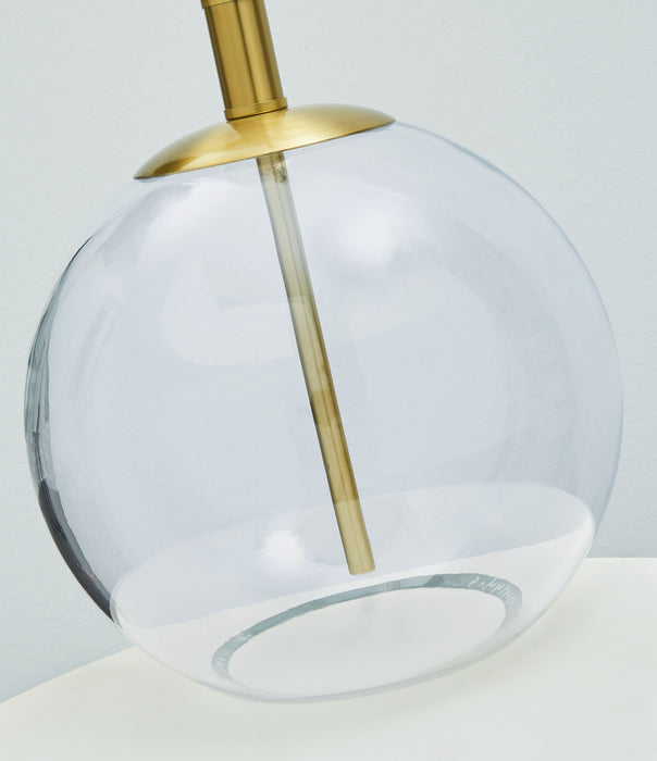 Samder - White - Glass Table Lamp Unique Piece Furniture