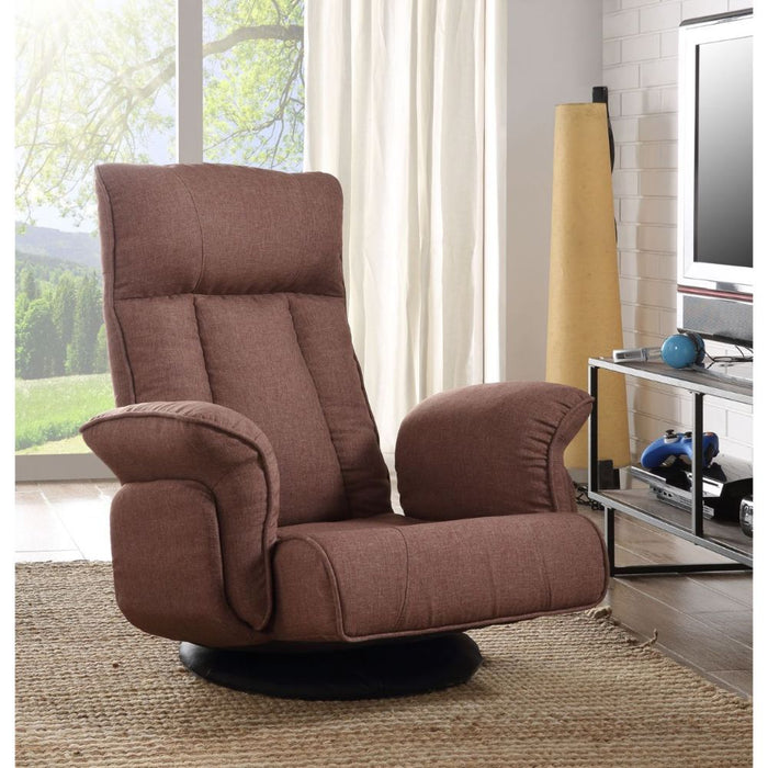 Phemie - Youth Game Chair - Chocolate Fabric Unique Piece Furniture