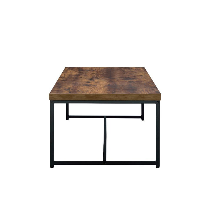 Bob - Coffee Table - Weathered Oak & Black Unique Piece Furniture