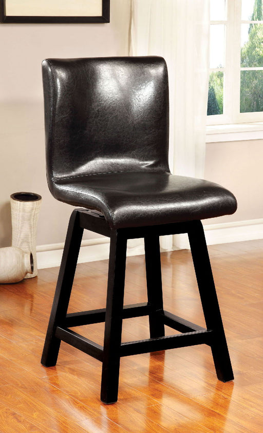 Hurley - Counter Height Chair (Set of 2) - Black Unique Piece Furniture