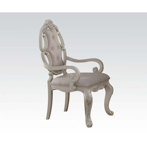 Ragenardus - Chair (Set of 2) - Fabric & Antique White Unique Piece Furniture