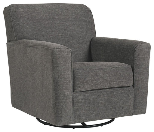 Alcona - Charcoal - Swivel Glider Accent Chair Unique Piece Furniture