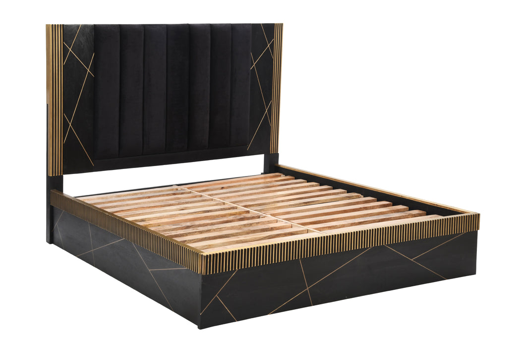 Allure King Bed - Gold