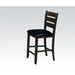 Urbana - Counter Height Chair (Set of 2) - Black PU & Espresso Unique Piece Furniture