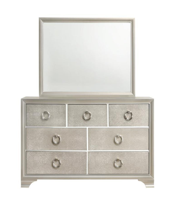 Salford - 7-Drawer Dresser - Metallic Sterling Unique Piece Furniture