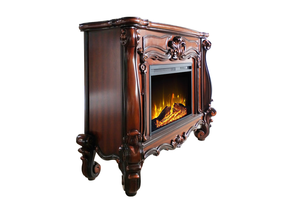 Acme Versailles Fireplace Cherry Oak Finish