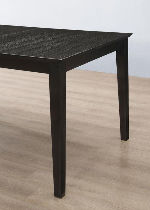 Louise - Rectangular Dining Table With Extension Leaf - Black