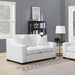 Ashlyn - Upholstered Sloped Arms Loveseat - White Unique Piece Furniture