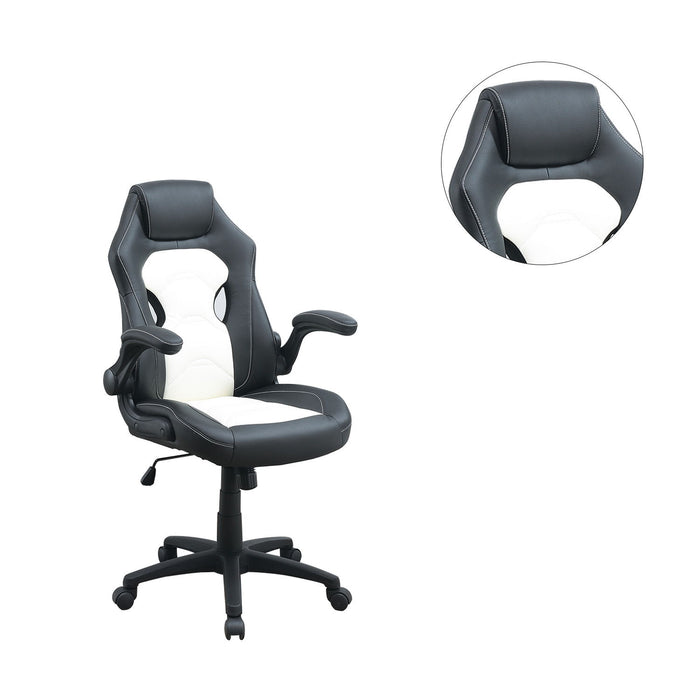 Adjustable Heigh Executive Office Chair, Black And White