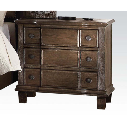 Baudouin - Nightstand - Weathered Oak Unique Piece Furniture